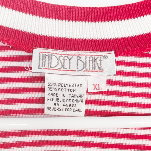 Vintage Oversized Striped Lindsey Blake Women's Cardigan (XL) - Picture 3 of 3